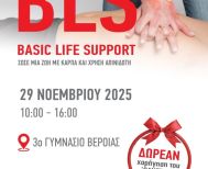 Το Σάββατο 29 Νοεμβρίου στο 3o Γυμνάσιο Βέροιας  Σεμινάριο της KIDS SAVE LIVES στη Βασική  Υποστήριξη της Ζωής