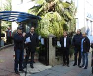 Απεργιακή συγκέντρωση εργαζομένων της ΔΕΥΑΒ ενάντια στην ιδιωτικοποίηση του νερού (φωτο)