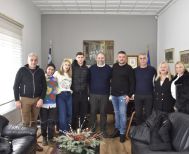 Επίσκεψη του Φίλιππου Θεοδοσίου στο Δημαρχείο Νάουσας