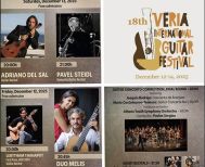12, 13 και 14 Δεκεμβρίου 2025 18ο Διεθνές Φεστιβάλ Κιθάρας Βέροιας, σε Χώρο Τεχνών και Στέγη -Ρεσιτάλ από τον θρύλο της κλασικής κιθάρας Pavel Steidl, τον βραβευμένο  Adriano Del Sal και τους δημοφιλείς Duo Melis