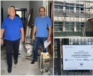 Επιτόπια παρακολούθηση  της προόδου των έργων στα σχολεία από τον Δήμαρχο Παναγιώτη Γκυρίνη, στο πλαίσιο του προγράμματος “Μαριέττα Γιαννάκου”