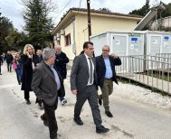 Βέροια: Στην ελεγχόμενη Δομή προσωρινής φιλοξενίας αιτούντων Άσυλο,  ο υπουργός  Μετανάστευσης, Θάνος Πλεύρης