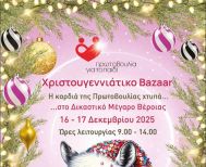 16-17 Δεκεμβρίου 2025: Χριστουγεννιάτικο Bazaar της Πρωτοβουλίας για το Παιδί στο Δικαστικό Μέγαρο Βέροιας