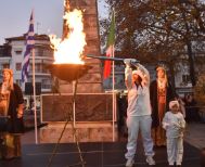Με λαμπρότητα πραγματοποιήθηκε η έλευση της Ολυμπιακής Φλόγας στη Νάουσα