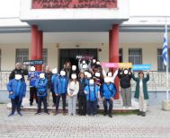 Επίσκεψη αθλητών του «Αιγές Βεργίνα» στο Γυμνάσιο Βεργίνας