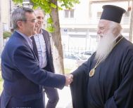 Επίσκεψη του τ. Υφυπουργού Προστασίας του Πολίτη στον Μητροπολίτη Βεροίας