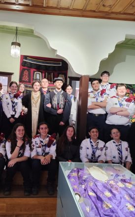 Μέλη του Συλλόγου Κυπριακού Προσκοπισμού στο Λύκειο των Ελληνίδων Βέροιας