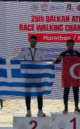 ΔΕΥΤΕΡΟΣ- ΒΑΛΚΑΝΙΟΝΙΚΗΣ Ο ΓΙΩΡΓΟΣ ΚΕΛΕΠΟΥΡΗΣ ΣΤΟΝ ΜΑΡΑΘΩΝΙΟ ΤΟΥ ΒΑΔΗΝ