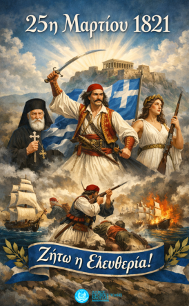 Πρόγραμμα εορτασμού της 25ης Μαρτίου  2026 στον Δήμο Νάουσας