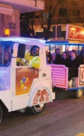 Γιορτινή ατμόσφαιρα στο κέντρο της Βέροιας με το Χριστουγεννιάτικο Τρενάκι του Δήμου- ΤΟ ΠΡΟΓΡΑΜΜΑ ΔΙΑΔΡΟΜΩΝ