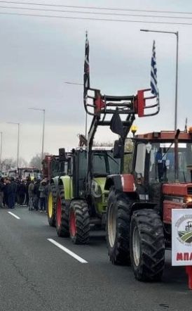 Από χθες και μέχρι νεωτέρας, διακόπτεται η κυκλοφορία από κόμβο Νησελίου έως  Κουλούρα, λόγω αγροτικών κινητοποιήσεων