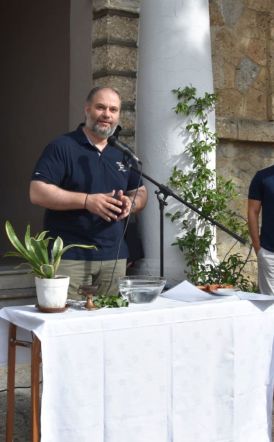 Στον αγιασμό στο 1ο Λάππειο Γυμνάσιο ο Δήμαρχος Νάουσας για τη νέα σχολική χρονιά