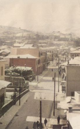 ΜεΜιαΜατια Βέροια, οδός Μητροπόλεως, χιονισμένη