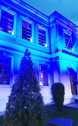Στα «μπλε» το Δημαρχείο Βέροιας για την Παγκόσμια Ημέρα Ευχής!