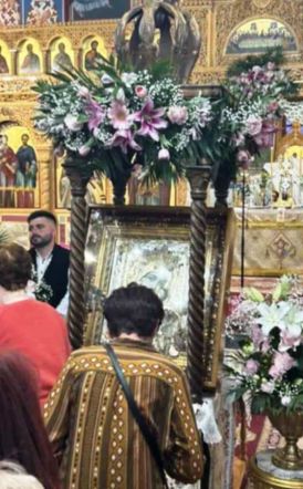 Υποδοχή Ιεράς Εικόνας Παναγίας Βηματάρισσας στον Ιερό Ναό Αγίου Ελευθερίου Επισκοπής Νάουσας
