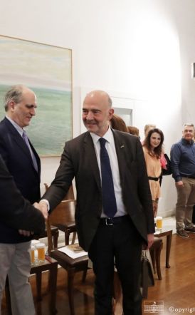 Τάσος Μπαρτζώκας: Συνάντηση της ελληνικής κοινοβουλευτικής αντιπροσωπείας με τον Πρόεδρο του γαλλικού Ελεγκτικού Συνεδρίου, Pierre Moscovici