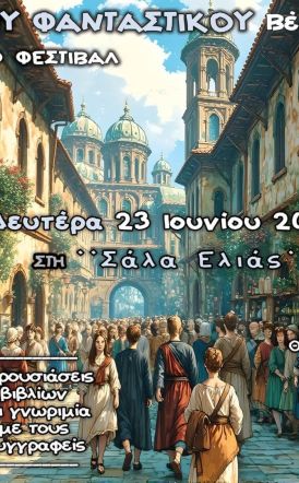 Την Δευτέρα 23 Ιουνίου Λογοτεχνικό Φεστιβάλ «Όψεις  του Φανταστικού 2025» στη Βέροια 
