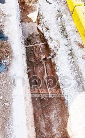 Βέροια: Ανθρώπινοι σκελετοί βρέθηκαν στην εκσκαφή για τοποθέτηση αγωγού φυσικού αερίου στην οδό Mάρκου Mπότσαρη