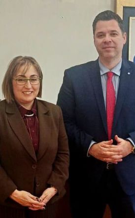 Συνάντηση της βουλευτή Ημαθίας Στ. Αραμπατζή, με τον υφυπουργό Θ. Κοντογεώργη