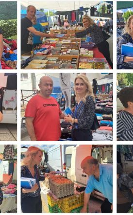 Στην λαϊκή και στα καταστήματα του Μακροχωρίου η Λίνα Τουπεκτσή με το πρόγραμμα της Νέας Δημοκρατίας