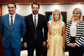Συνάντησή του Τασου Μπαρτζωκα με την Πρόεδρο της Βουλής των Αντιπροσώπων της Κυπριακής Δημοκρατίας, Αννίτα Δημητρίου