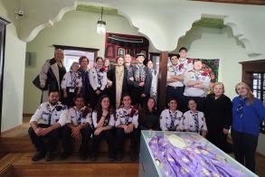 Μέλη του Συλλόγου Κυπριακού Προσκοπισμού στο Λύκειο των Ελληνίδων Βέροιας