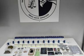 Ημαθία: Σύλληψη για κατοχή κάνναβης, παραισθησιογόνων ουσιών και ναρκωτικών δισκίων 