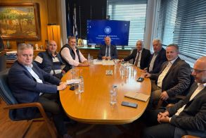 Η άρδευση της Ημαθίας  και οι αποζημιώσεις αγροτών και κτηνοτρόφων στην συνάντηση Τσαβδαρίδη – Τσιάρα