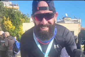 Ο Mr Breakfast του ΑΚΟΥ 99.6, Χρήστος Ασλανίδης, τερμάτισε με τα παιδιά του στον 12ο Φιλίππειο Δρόμο