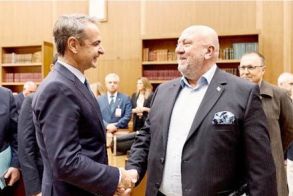 Συνάντηση του Προέδρου της Δ.Ε.Ε.Π. Ημαθίας Ηλ. Ηλιόπουλου με τον Πρόεδρο της Νέας Δημοκρατίας Κυριάκο Μητσοτάκη