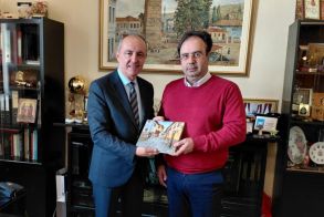 Συνάντηση Δημάρχου Βέροιας με τον  Θεόδωρο Καράογλου