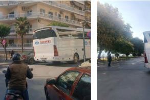 Φράκαρε λεωφορείο στο κέντρο της Βέροιας!