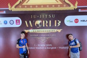 Ο αθλητής του Α.Π.Σ. Ρωμιος, Γιάννης Κουτόβας, στο Παγκόσμιο Πρωτάθλημα Ζιου-Ζίτσου στο Μπανγκόκ της Ταϊλάνδης