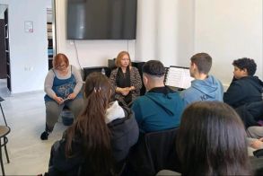 Μαθητές του Γυμνασίου Μακροχωρίου,  ενημερώθηκαν για τη δουλειά του δημοσιογράφου και το στήσιμο της εφημερίδας τους