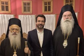 Παρουσία του Τάσου Μπαρτζώκα στην ενθρόνιση του νέου Καθηγουμένου της Μονής Παναγίας Δοβρά