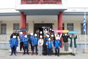 Επίσκεψη αθλητών του «Αιγές Βεργίνα» στο Γυμνάσιο Βεργίνας