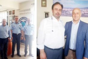 Με την ηγεσία της Αστυνομικής Δ/νσης Ημαθίας και τον δήμαρχο Βέροιας συναντήθηκε ο Βασίλης Κοτίδης