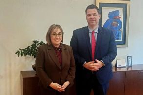 Συνάντηση της βουλευτή Ημαθίας Στ. Αραμπατζή, με τον υφυπουργό Θ. Κοντογεώργη