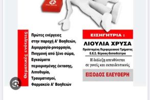Εκπαιδευτική δράση του 1ου Νηπιαγωγείου και 1ου Δημοτικού Σχολείου Βέροιας, με τον Ελληνικό Ερυθρό Σταυρό, για την παροχή πρώτων βοηθειών σε παιδιά
