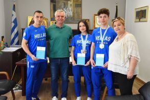 Βράβευση των πρωταθλητών  του Συλλόγου  Naoussa Taekwon-do  από τον Δήμο Νάουσας
