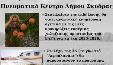 Το αεροπλανάκι του ΕΛΓΑ σε ημερίδα στη Σκύδρα