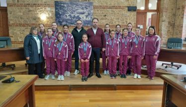 Οι Πανελληνιονίκες αθλήτριες του ΑΠΣ ΒΕΡΟΗ στον Δήμαρχο Βέροιας