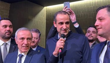 Ο Γρηγόρης Δημητριάδης στην κοπή πίτας της ΝΔ Θεσσαλονίκης