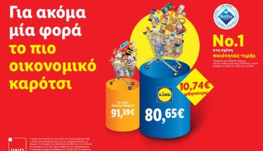 Lidl Ελλάς:  Για ακόμα μία φορά, το πιο οικονομικό καρότσι