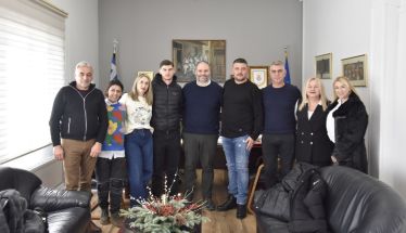 Επίσκεψη του Φίλιππου Θεοδοσίου στο Δημαρχείο Νάουσας