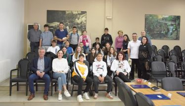 Το Δημαρχείο Νάουσας επισκέφθηκαν μαθητές του Ιταλικού σχολείου Riccardo Gulia