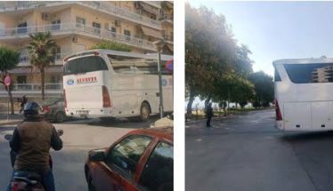 Φράκαρε λεωφορείο στο κέντρο της Βέροιας!
