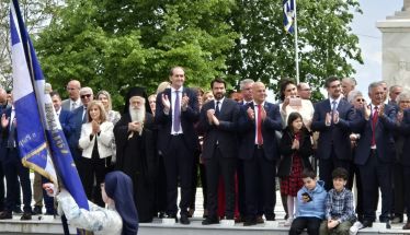 Ο Τάσος Μπαρτζώκας στις εκδηλώσεις μνήμης για την 203η Επέτειο του Ολοκαυτώματος της Νάουσας