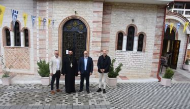 Ολοκληρώθηκε το πλακόστρωτο στην Εκκλησία του Αγίου Δημητρίου Νάουσας