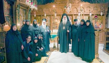 Πρώτη επίσκεψη  του Επισκόπου  Δομενίκου κ. Αθηναγόρου στην Ι. Μ. Αγίων  Πάντων Βεροίας 